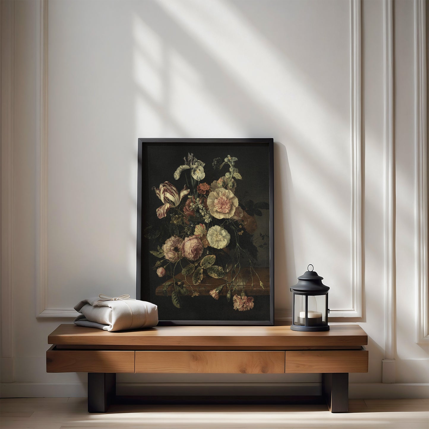 Pot de fleurs sauvages d’automne